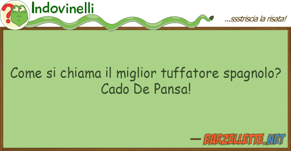 Indovinelli chiama miglior tuffatore spag
