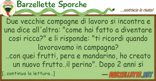 Barzellette Sporche due vecchie compagne lavoro incont