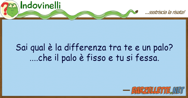Indovinelli sai qual è differenza te pa