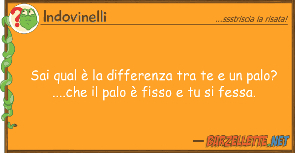 Indovinelli sai qual è differenza te pa