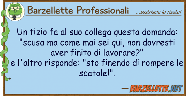 Barzellette Professionali tizio fa collega domand