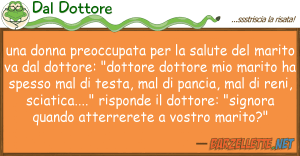 Dal Dottore donna preoccupata salute