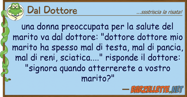 Dal Dottore donna preoccupata salute