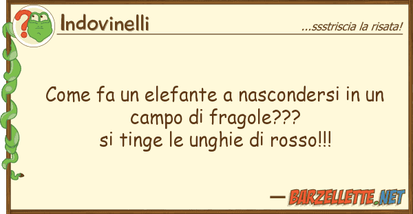 Indovinelli fa elefante nascondersi