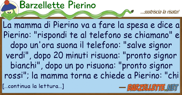 Barzellette Pierino mamma pierino va fare spesa