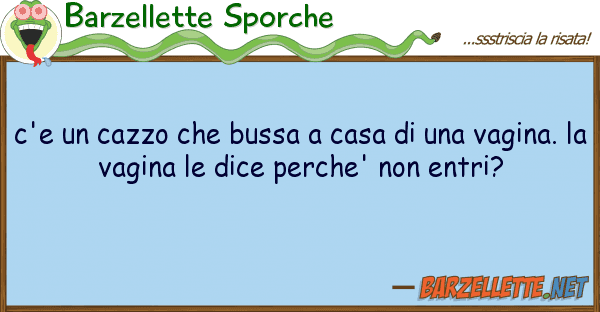 Barzellette Sporche c'e cazzo bussa casa va