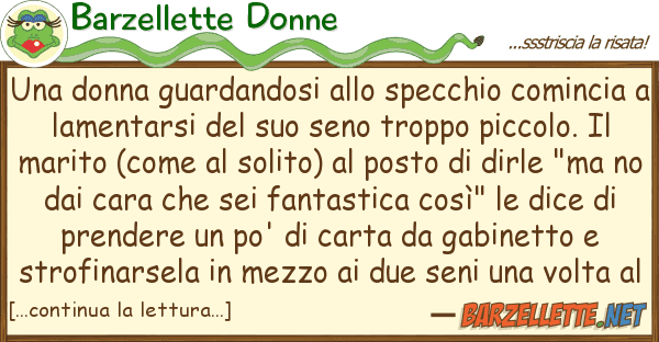 Barzellette Donne donna guardandosi specchio comi