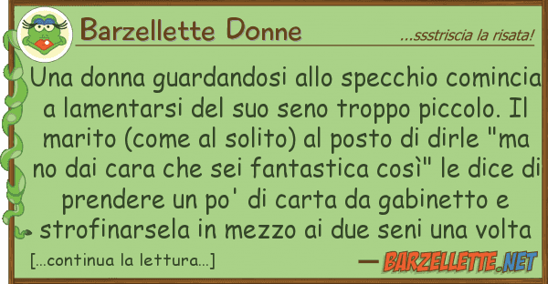 Barzellette Donne donna guardandosi specchio comi