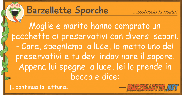 Barzellette Sporche moglie marito hanno comprato pacche