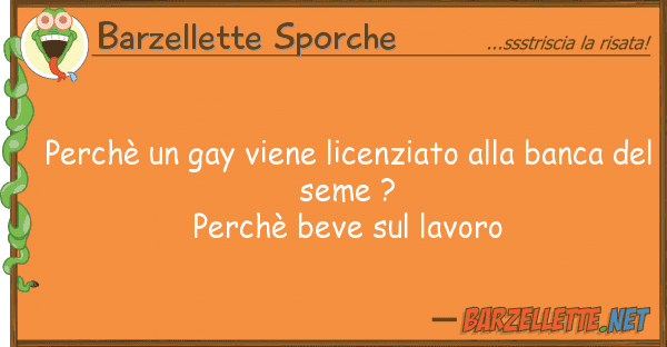 Barzellette Sporche perchè gay viene licenziato ban