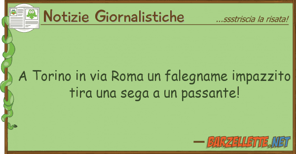 Notizie Giornalistiche torino via roma falegname impazz