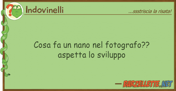 Indovinelli cosa fa nano fotografo?? aspetta