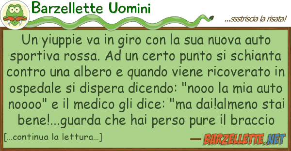 Barzellette Uomini yiuppie va giro nuova