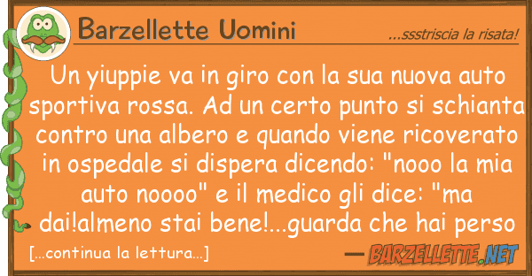 Barzellette Uomini yiuppie va giro nuova