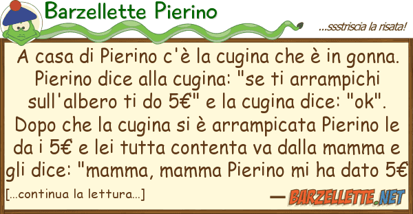 Barzellette Pierino casa pierino c'è cugina è