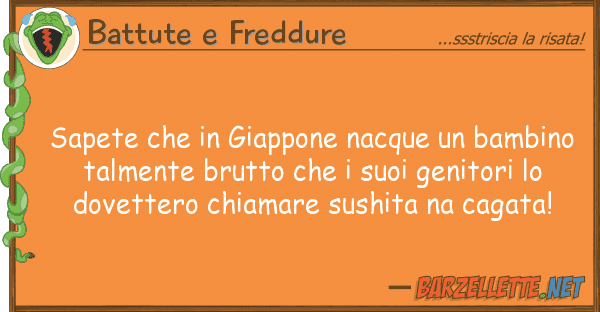 Battute e Freddure sapete giappone nacque bambino