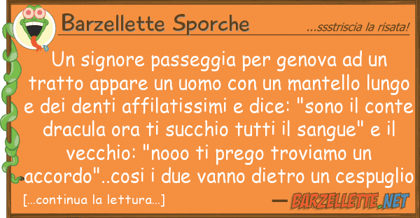Barzellette Sporche signore passeggia genova tr