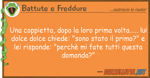 Battute e Freddure coppietta, dopo prima volta.