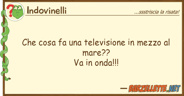 Indovinelli cosa fa televisione mezzo