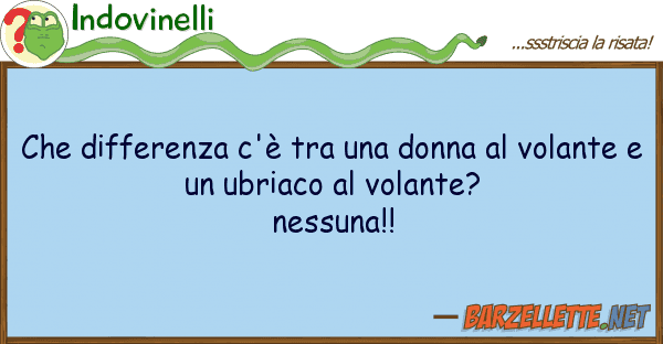 Indovinelli differenza c'è donna vol