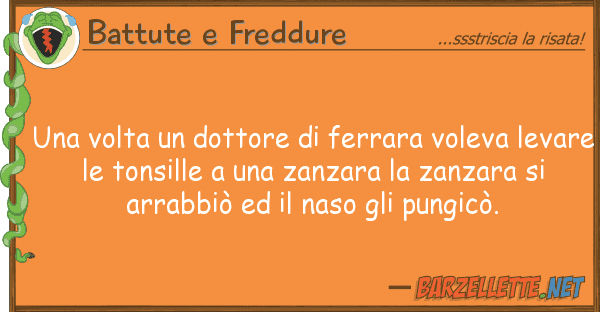Battute e Freddure volta dottore ferrara voleva