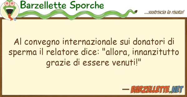 Barzellette Sporche convegno internazionale donatori