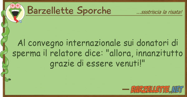 Barzellette Sporche convegno internazionale donatori