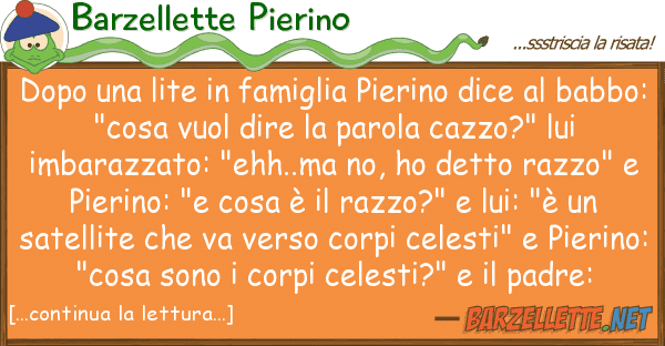 Barzellette Pierino dopo lite famiglia pierino dice