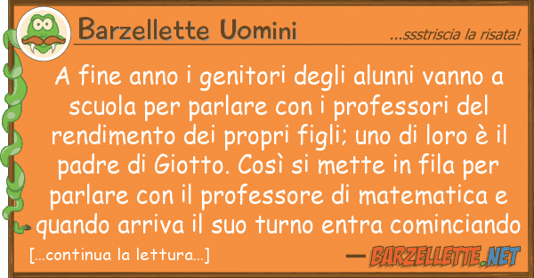 Barzellette Uomini fine anno genitori alunni vann
