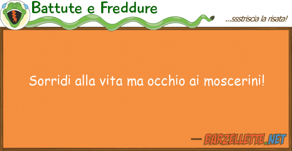 Battute e Freddure sorridi vita occhio moscerini