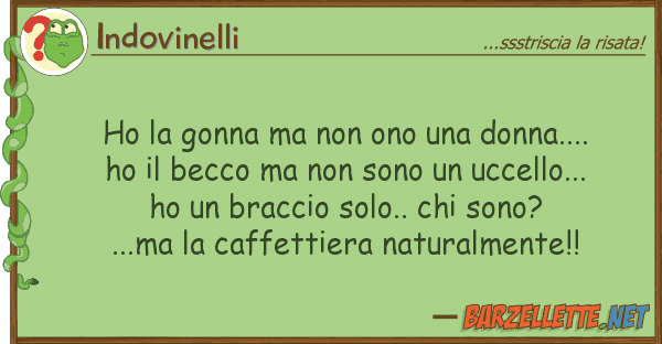 Indovinelli ho gonna ono donna.... ho