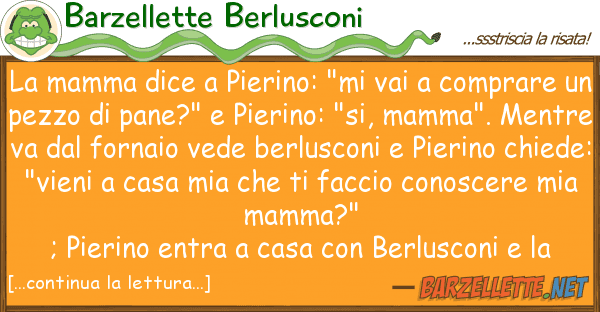 Barzellette Berlusconi mamma dice pierino: "mi vai compr