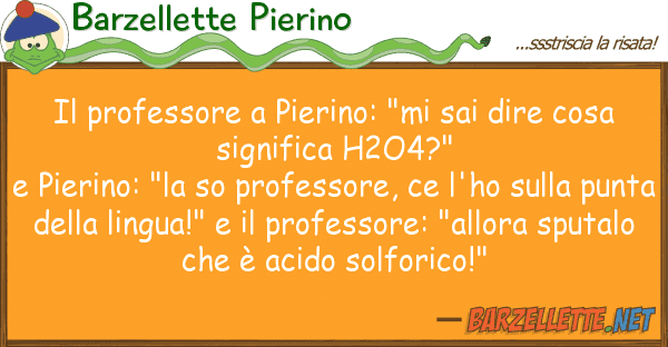 Barzellette Pierino professore pierino: "mi sai dire co