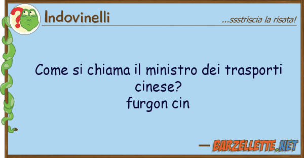 Indovinelli chiama ministro trasporti