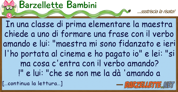 Barzellette Bambini classe prima elementare mae