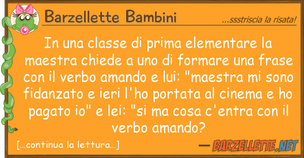Barzellette Bambini classe prima elementare mae