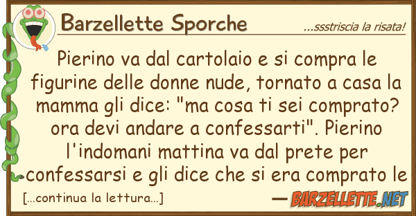 Barzellette Sporche pierino va cartolaio compra