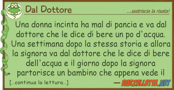 Dal Dottore donna incinta ha mal pancia va