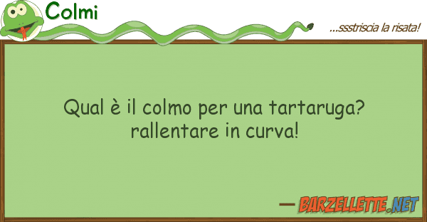 Colmi qual è colmo tartaruga? ral