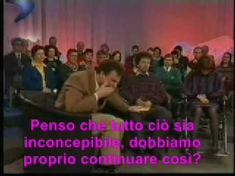 Durante una trasmissione televisiva una reazione assurda