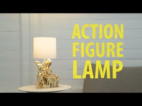 Idea per decorare una lampada con dei supereroi!