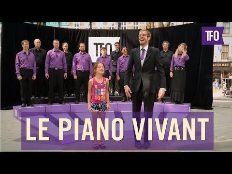Un piano composto da persone..che meraviglia!